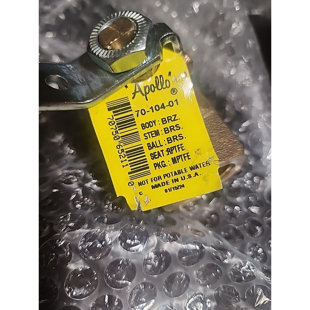 Apollo Valves 7010401 3/4" Fnpt Bronze Ball Valve Inline 600 CWP